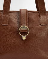 Barbour Alder Leather Tote Bag - Brown