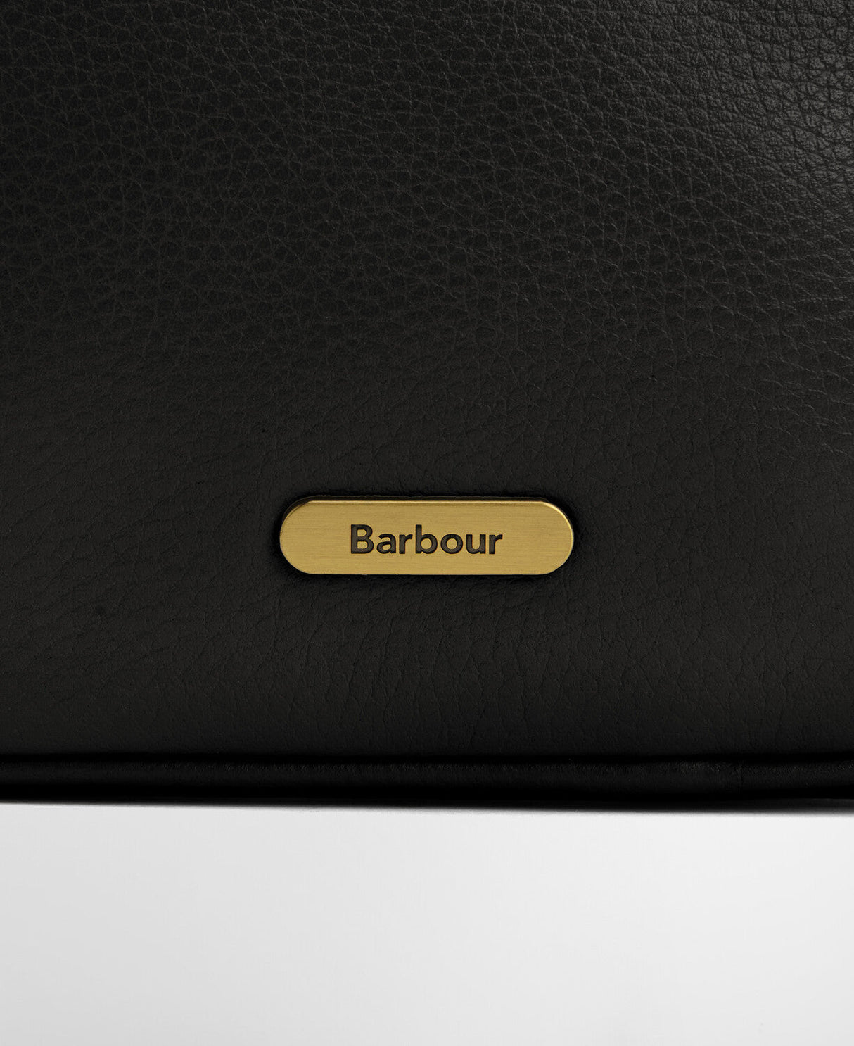 Barbour Cedar Leather Bucket Bag - Black