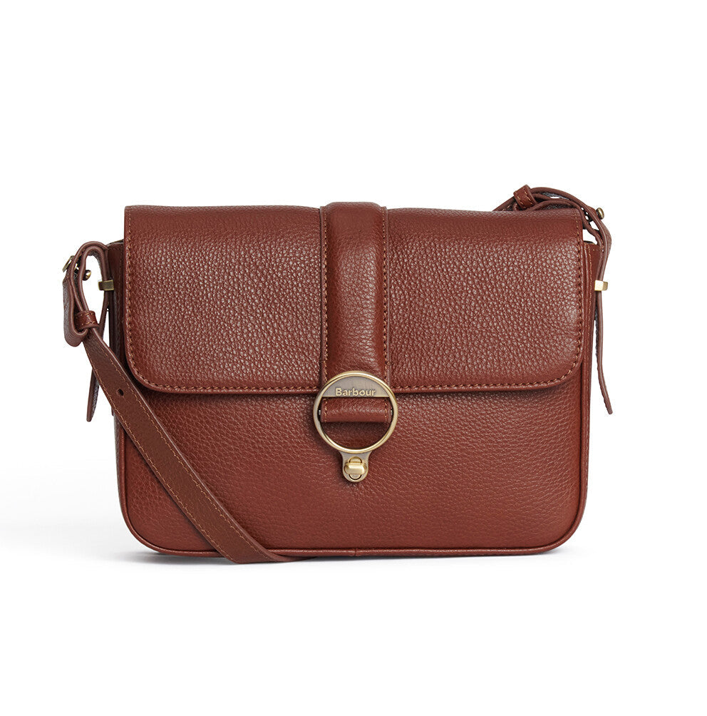 Barbour Rosa Leather Crossbody Bag - Brown