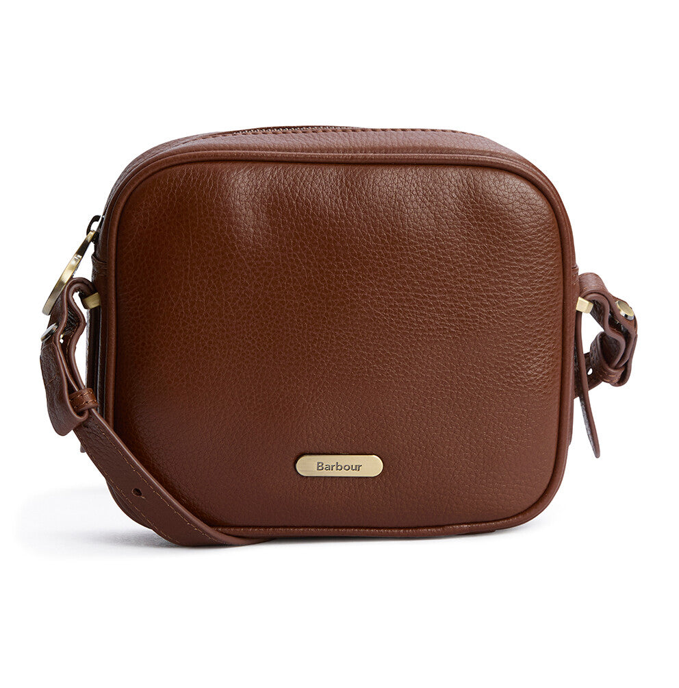 Barbour Daphne Leather Crossbody Bag - Brown