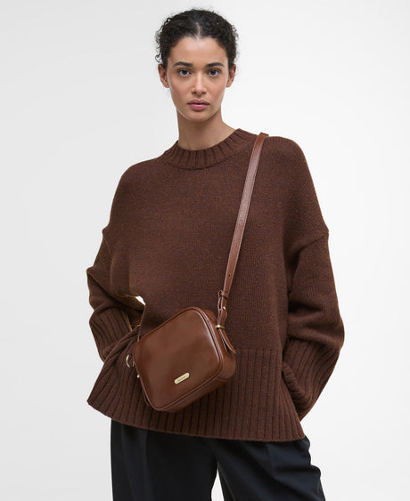 Barbour Daphne Leather Crossbody Bag - Brown