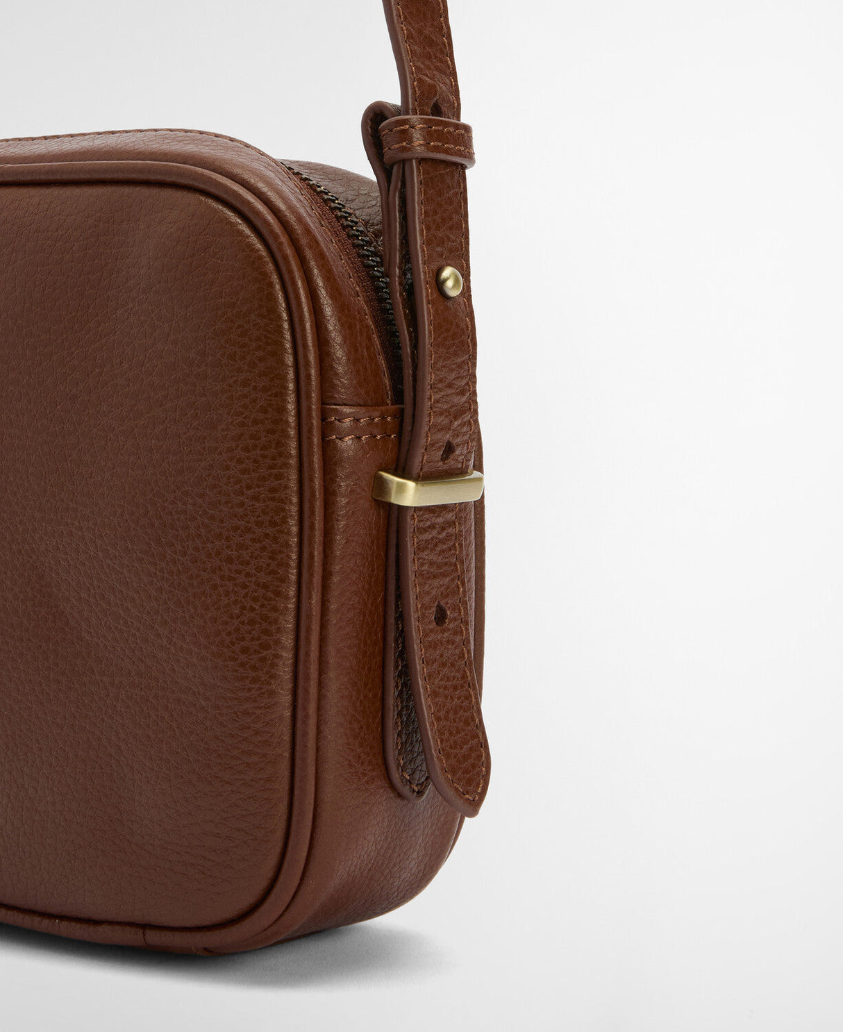 Barbour Daphne Leather Crossbody Bag - Brown
