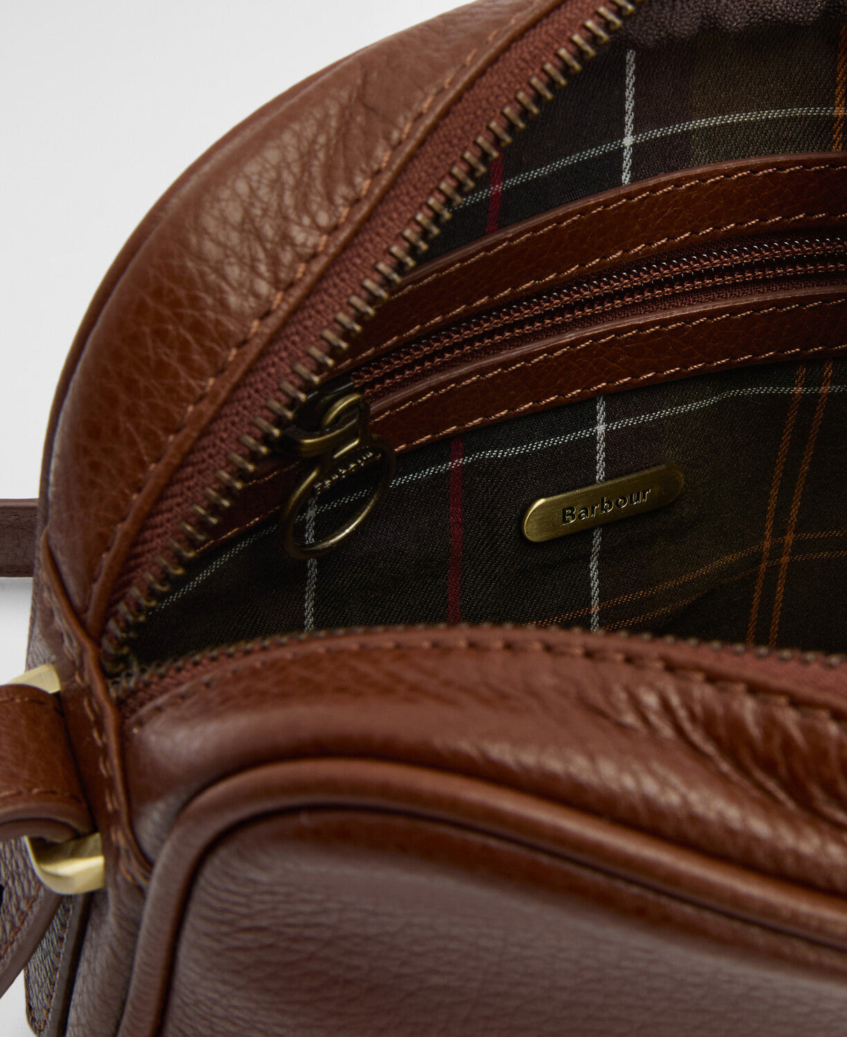 Barbour Daphne Leather Crossbody Bag - Brown