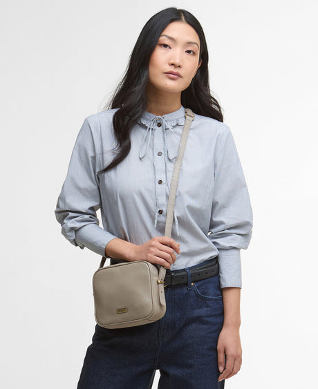 Barbour Daphne Leather Crossbody Bag - Dune