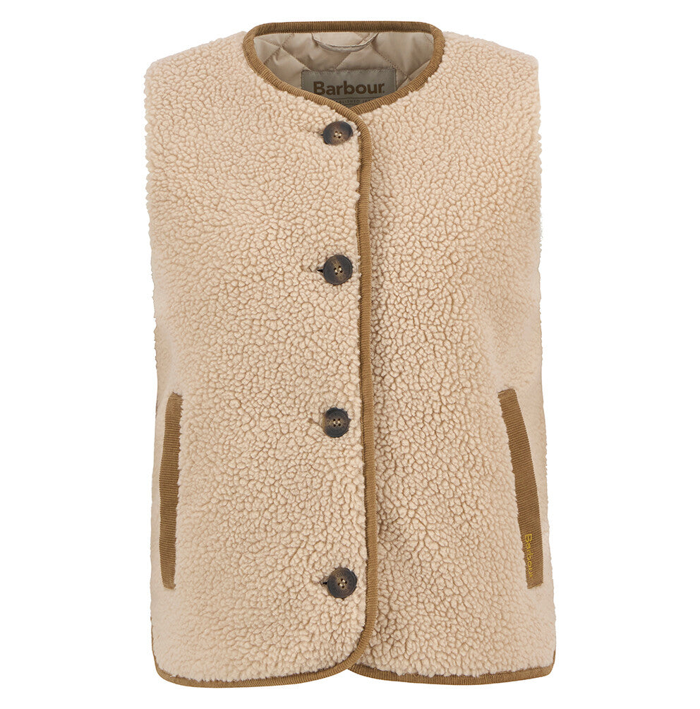 Barbour Luciana Fleece Gilet - Natural