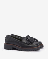 Barbour Dolores Tassel Trim Loafer - Black