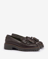 Barbour Dolores Tassel Trim Loafer - Dark Brown