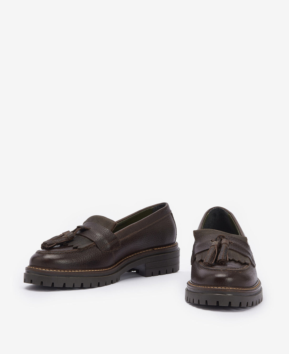 Barbour Dolores Tassel Trim Loafer - Dark Brown