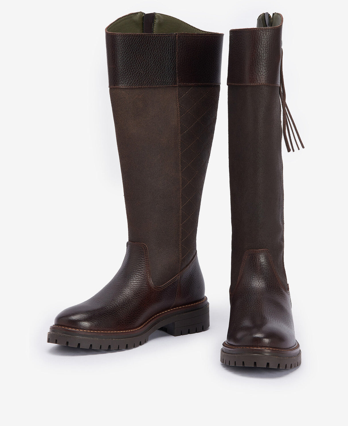 Barbour Ingrid Tall Boot - Dark Brown