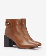 Barbour Piper Block Heel Ankle Boot - Tan