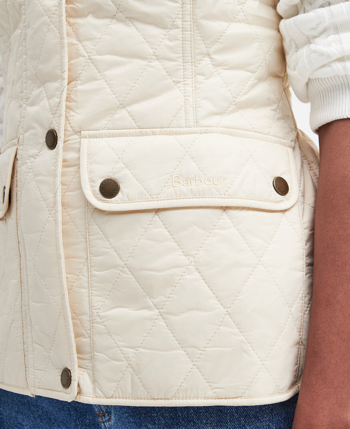 Barbour Otterburn Quilted Gilet - Summer Pearl