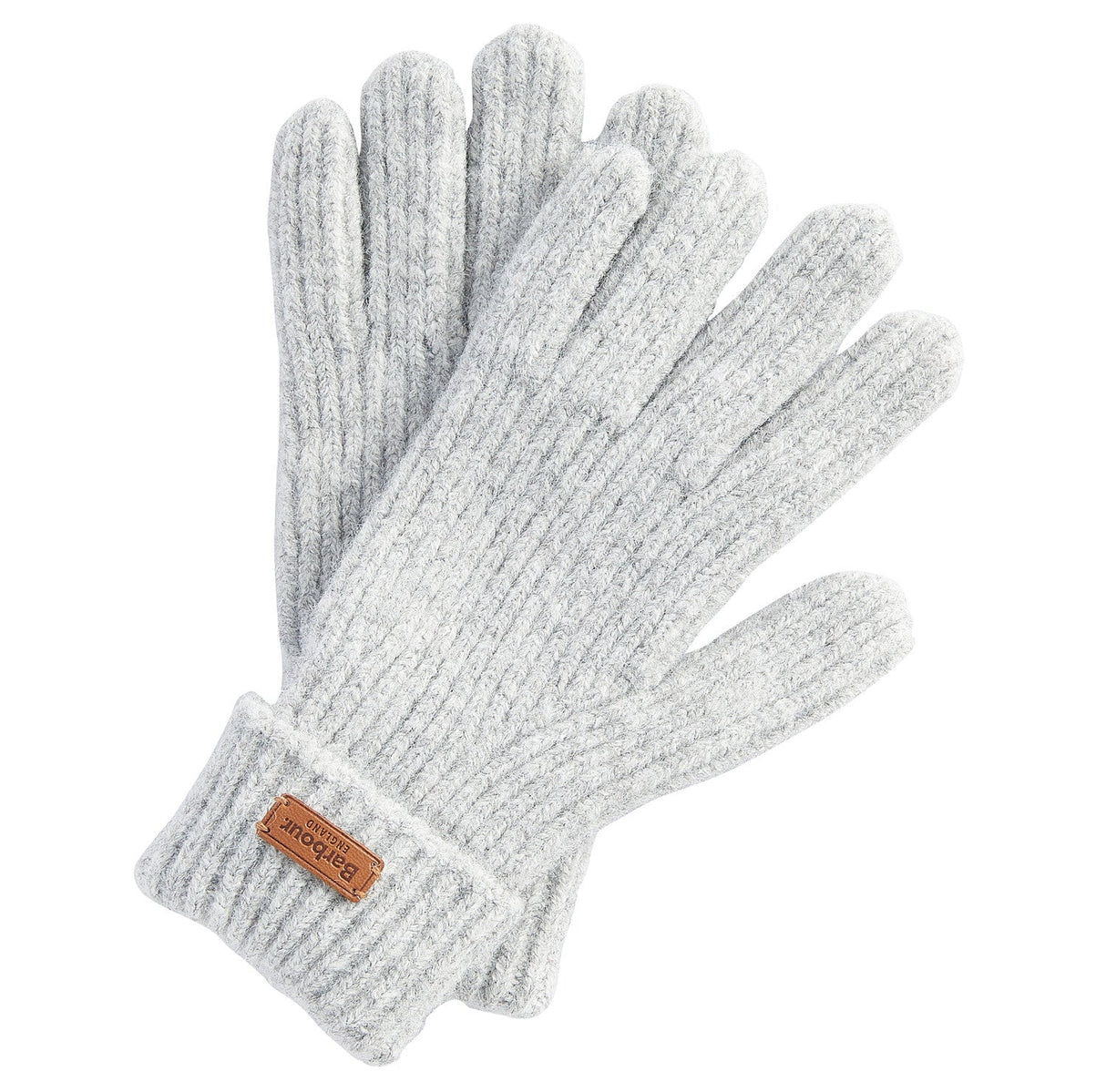 Barbour Pendle Knitted Gloves - Light Grey