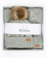 Barbour Penshaw Beanie & Scarf Gift Set - Grey
