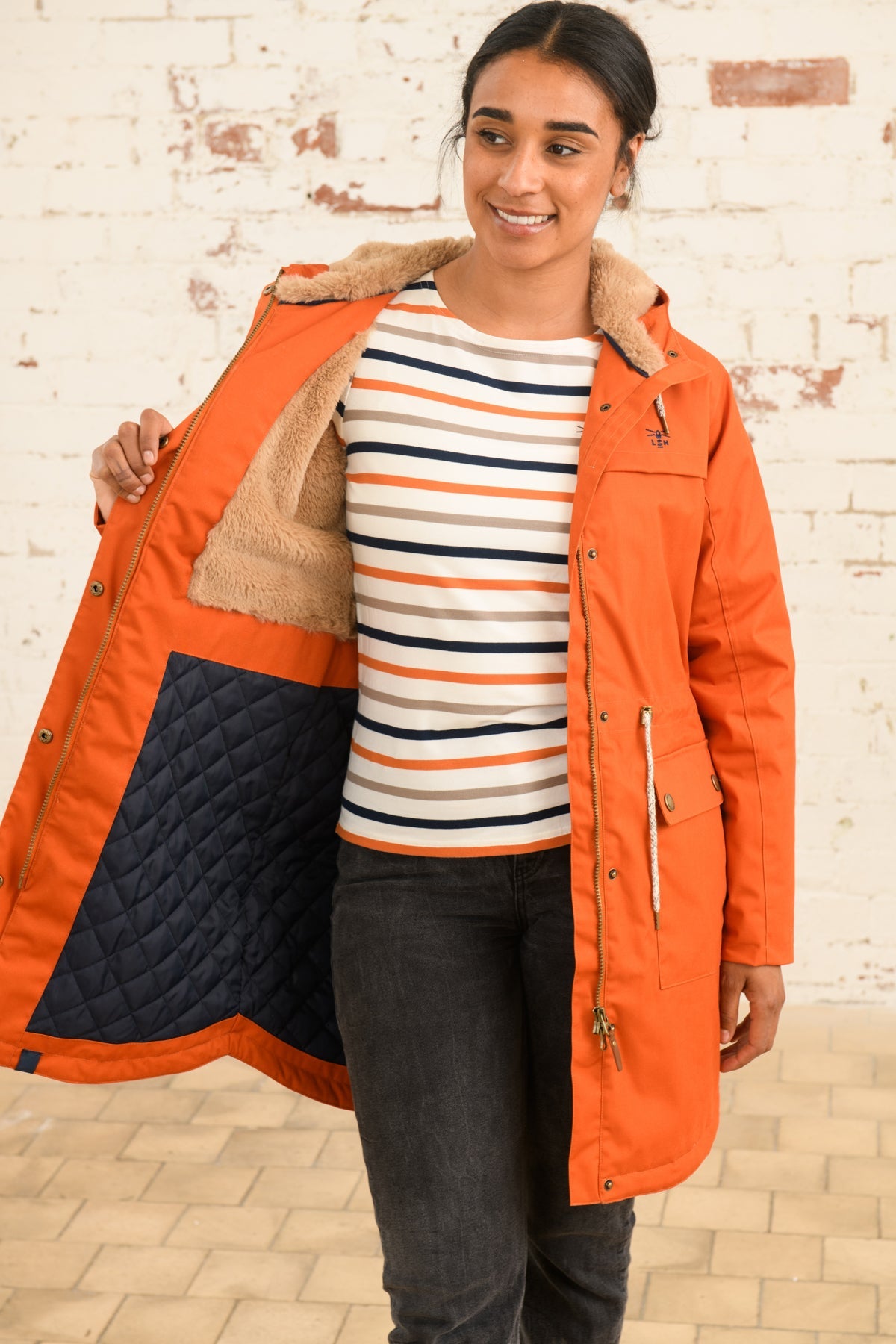 Lighthouse Isobel Ladies Coat - Burnt Orange