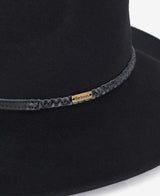 barbour tack fedora hat - black