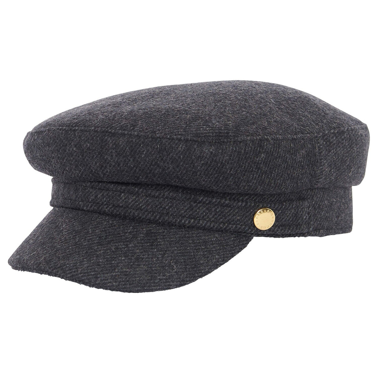 Barbour Bothal Bakerboy Cap - Charcoal Grey