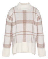 Barbour Deanna Knitted Jumper - Winter White Tartan