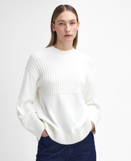 Barbour Andi Knitted Jumper - Ecru