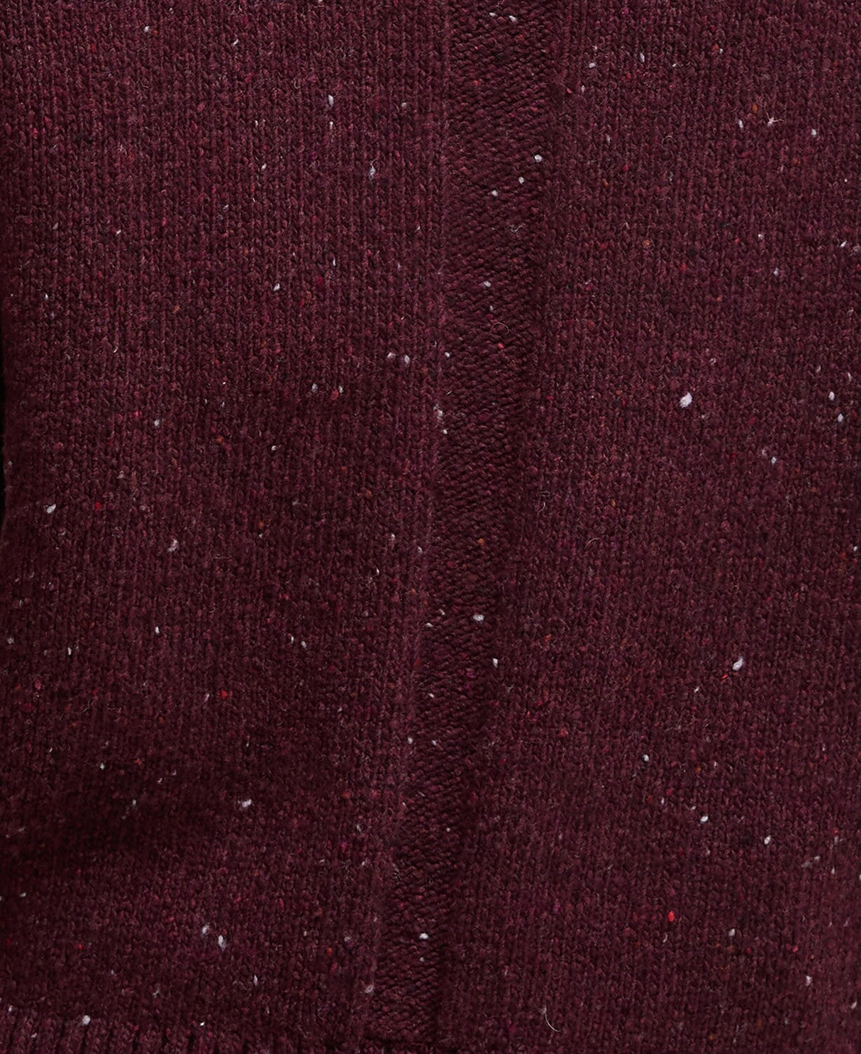 Barbour Lavensdale Half Zip Knitted Jumper - Black Cherry