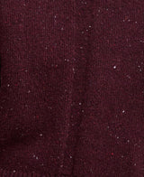 Barbour Lavensdale Half Zip Knitted Jumper - Black Cherry
