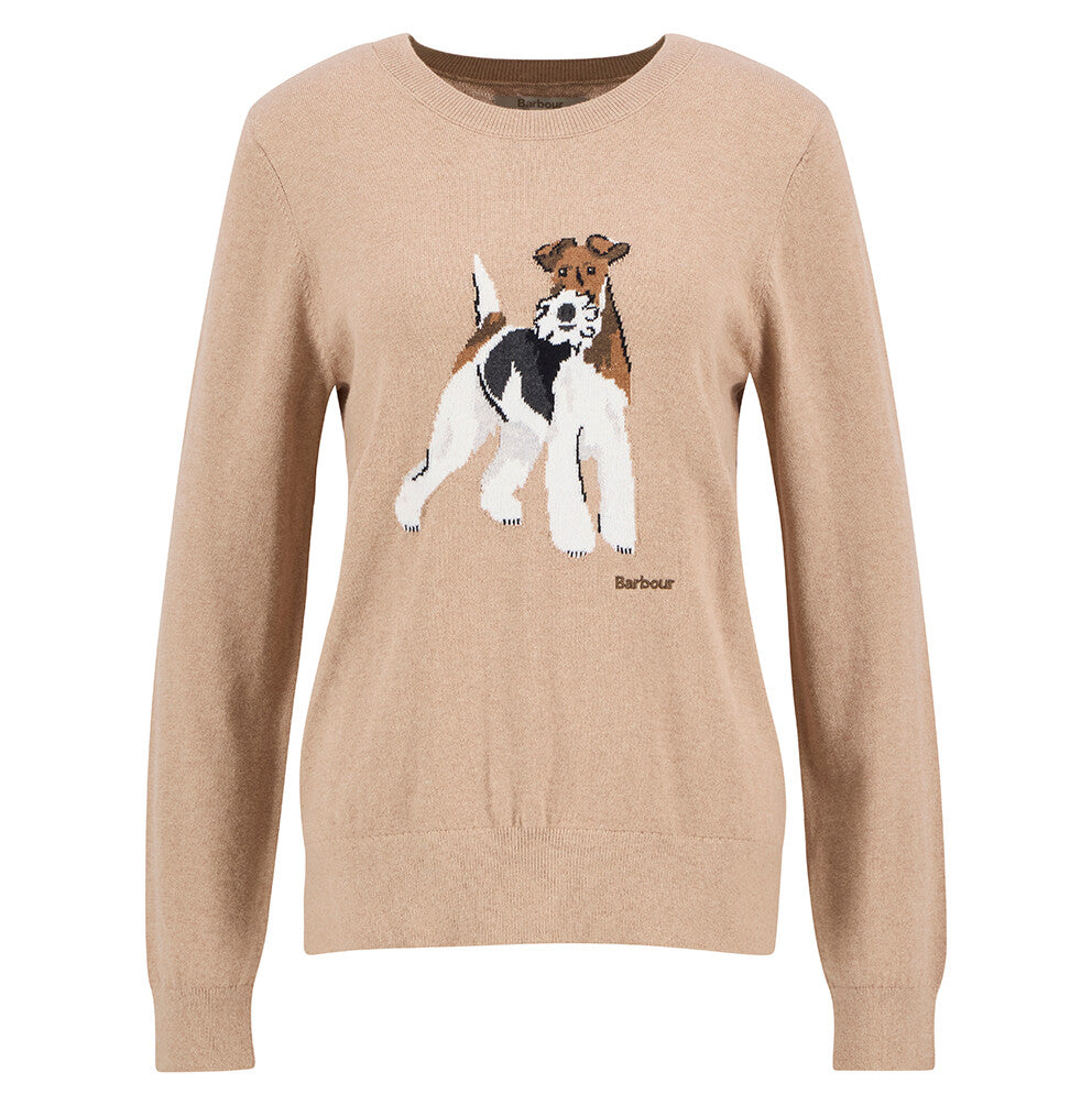 Barbour Fareham Knitted Jumper - Pale Camel