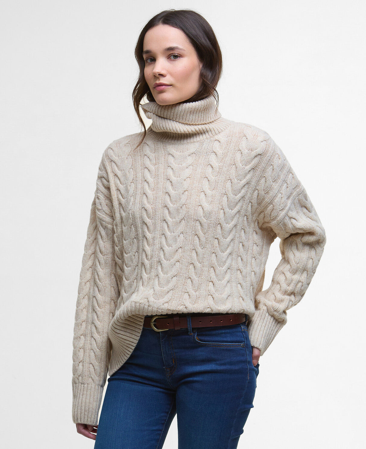Barbour Embleton Knitted Jumper - Birch