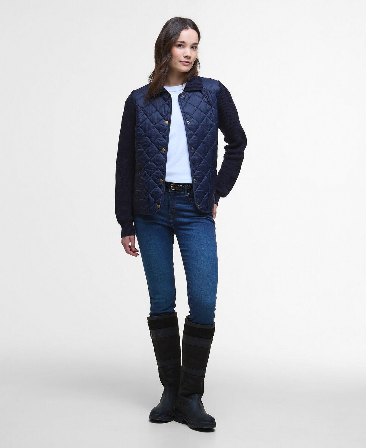 Barbour Allendale Knitted Cardigan - Navy