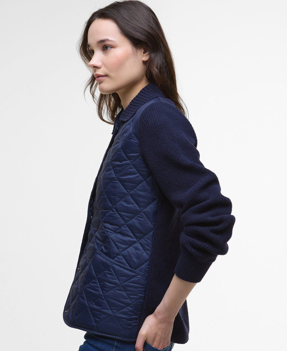 Barbour Allendale Knitted Cardigan - Navy