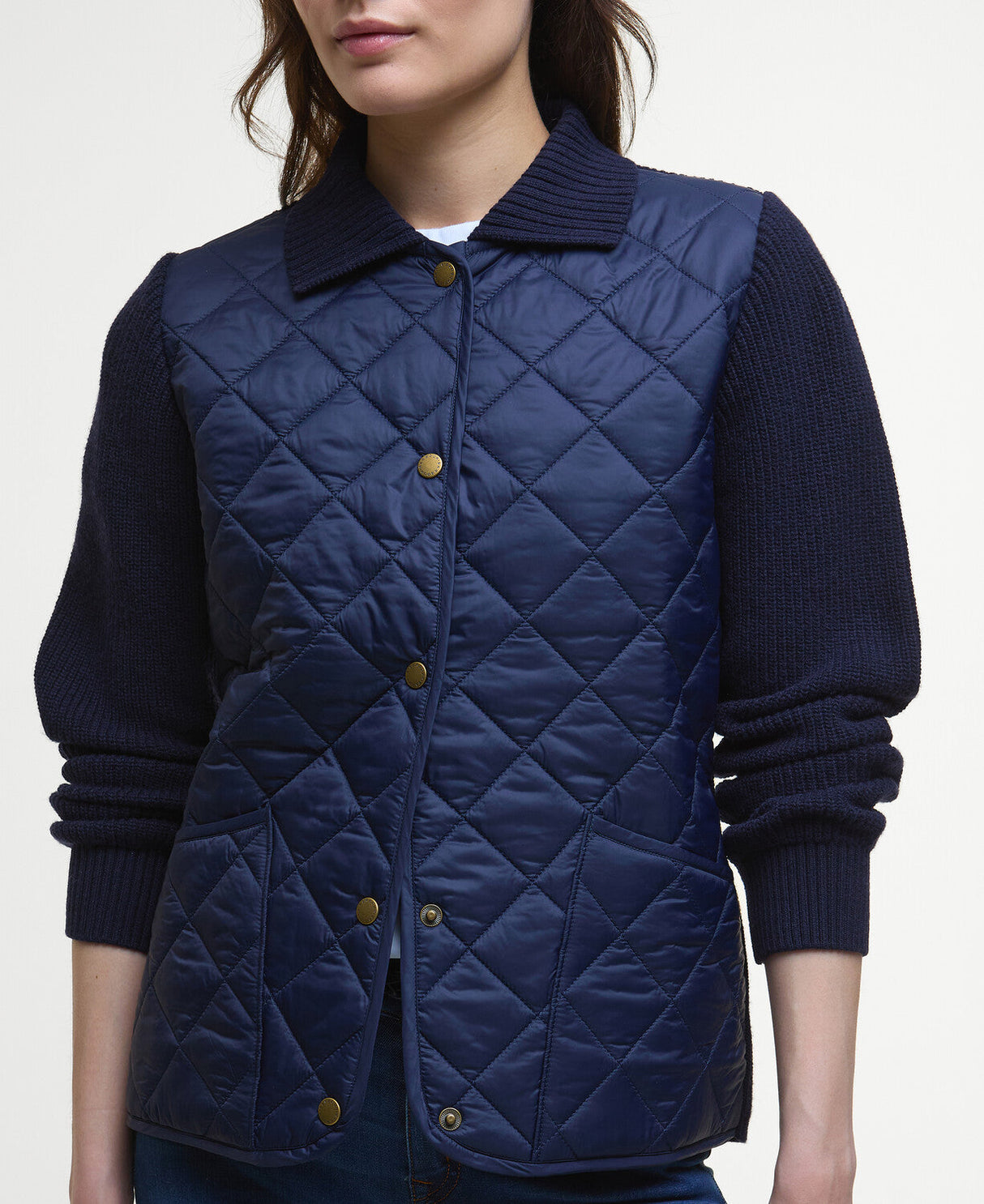 Barbour Allendale Knitted Cardigan - Navy