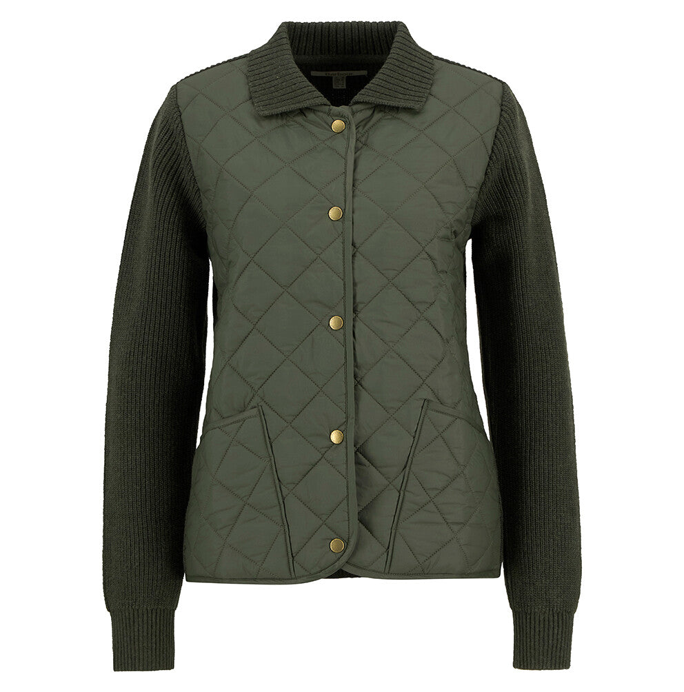 Barbour Allendale Knitted Cardigan - Olive