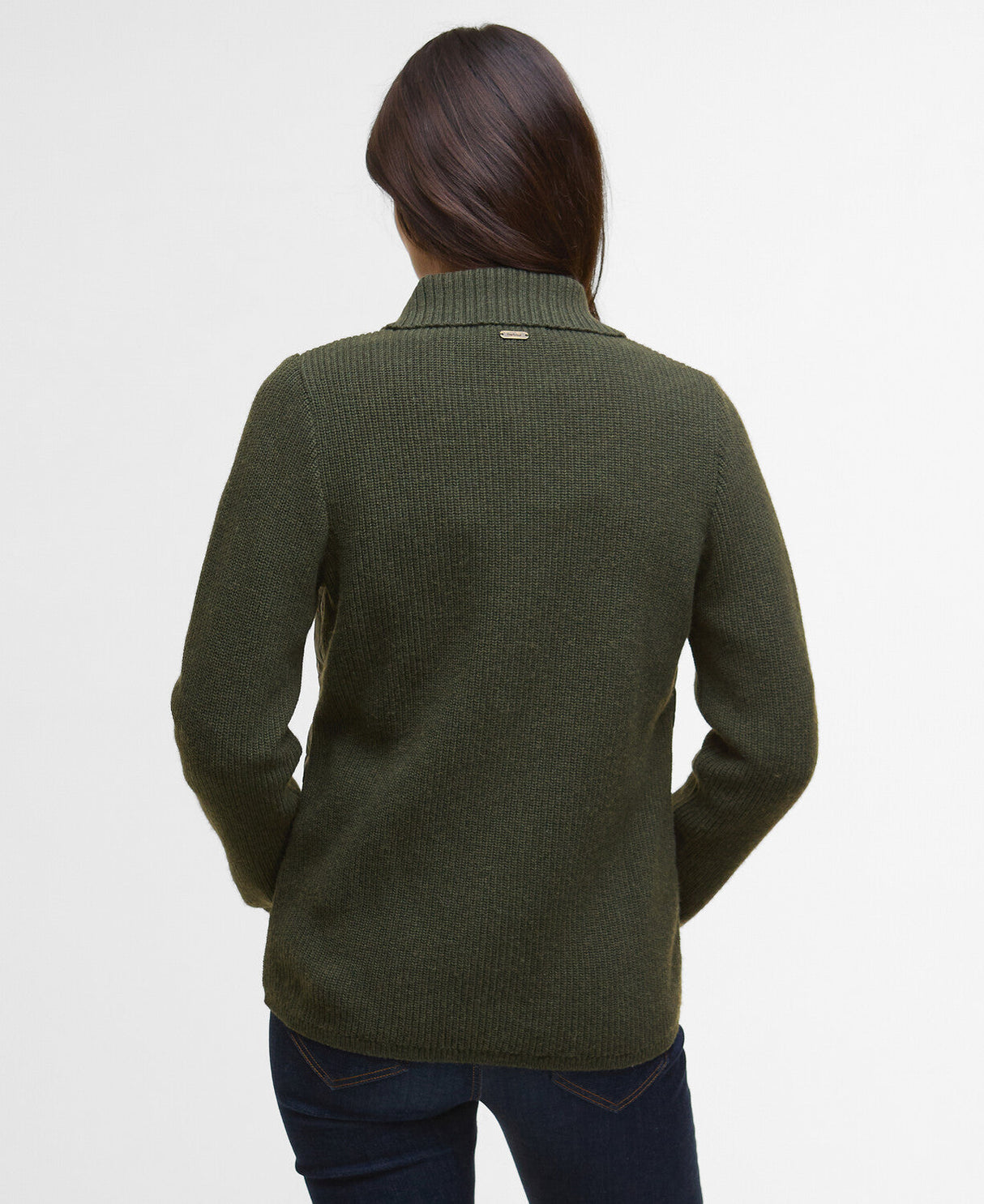 Barbour Allendale Knitted Cardigan - Olive