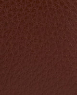 Barbour Rosa Leather French Purse - Brown/Classic Tartan