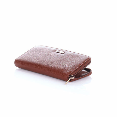 Barbour Birch Leather Matinee Purse - Brown