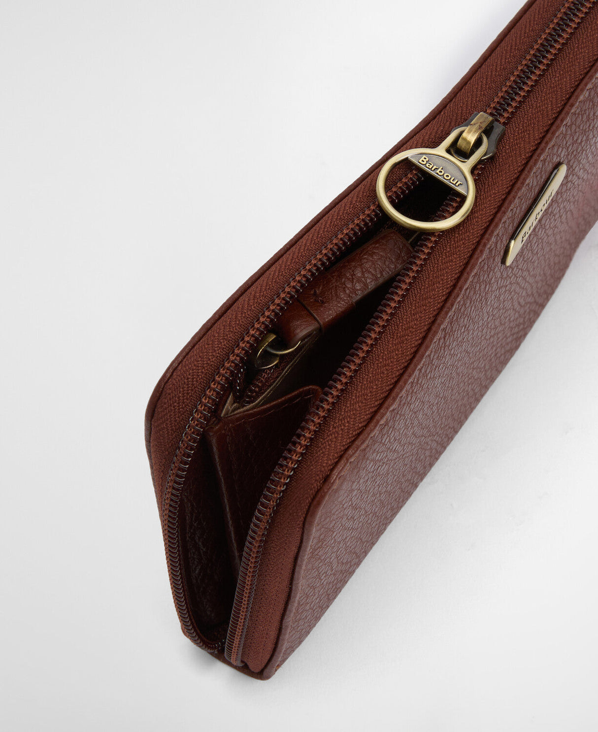 Barbour Birch Leather Matinee Purse - Brown