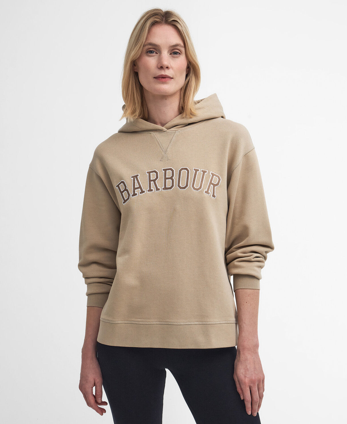 Barbour Northumberland Hoodie - White Pepper