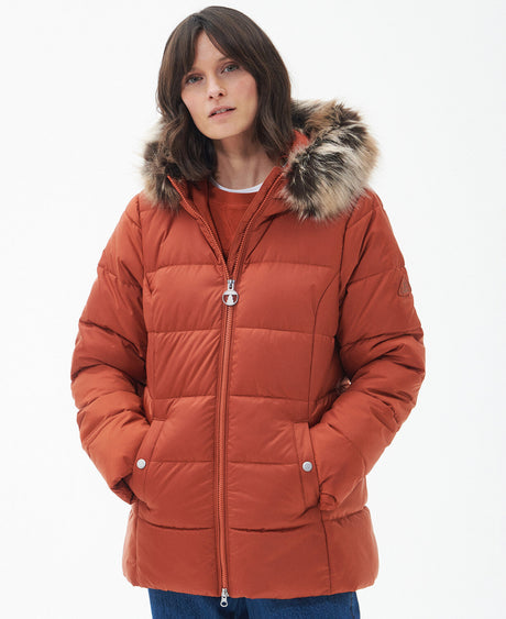 Barbour Midhurst Quilt Jacket - Spiced Pumpkin