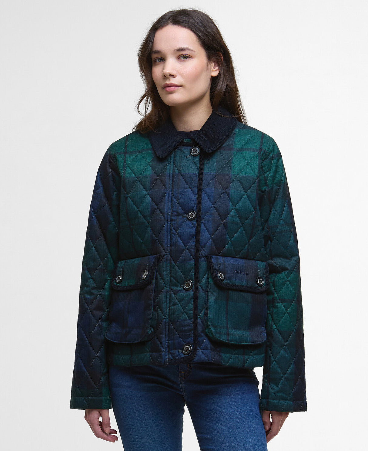 Barbour Louden Quilted Jacket - Blackwatch Tartan