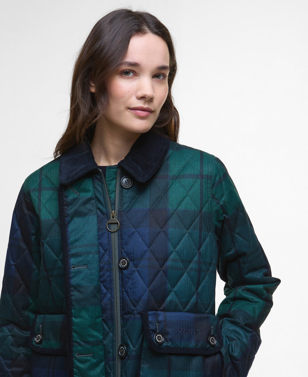 Barbour Louden Quilted Jacket - Blackwatch Tartan