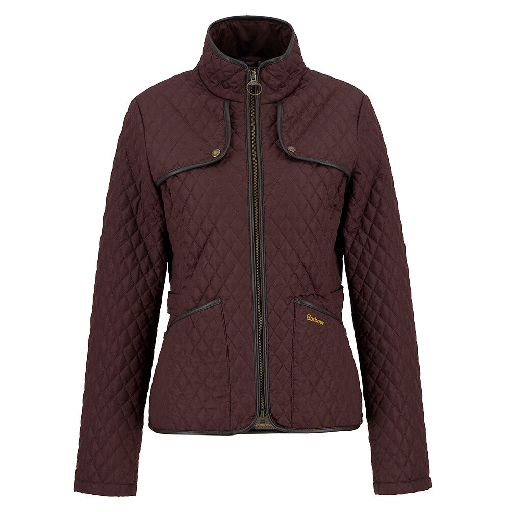 Barbour Dahlia Quilted Jacket - Black Cherry