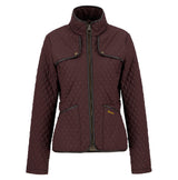Barbour Dahlia Quilted Jacket - Black Cherry