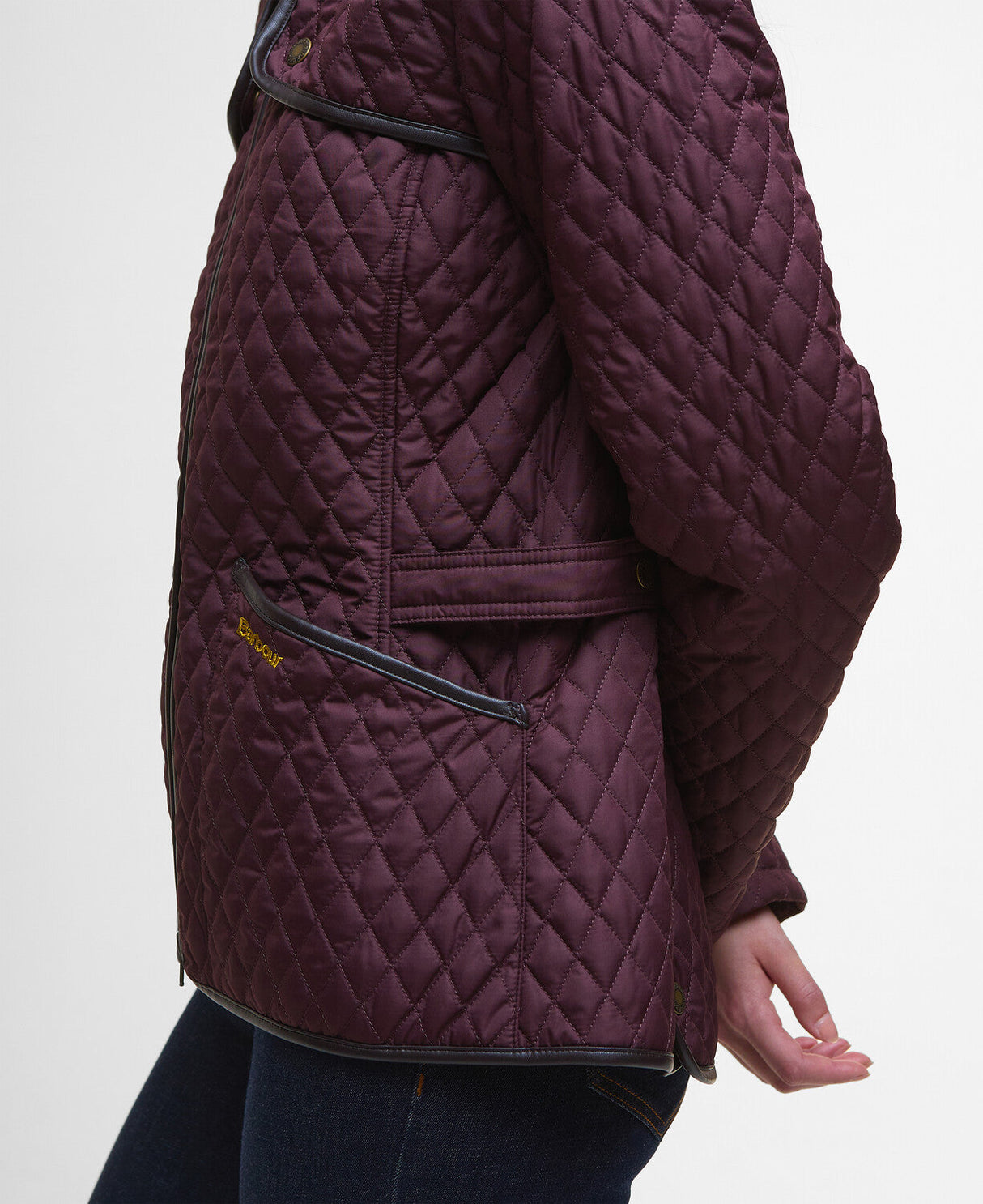 Barbour Dahlia Quilted Jacket - Black Cherry