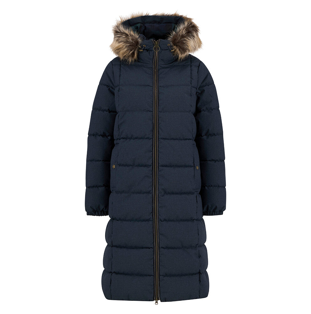 Barbour Marjoram Puffer Jacket - Dark Navy/Blackwatch