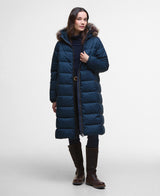 Barbour Marjoram Puffer Jacket - Dark Navy/Blackwatch
