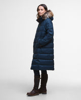 Barbour Marjoram Puffer Jacket - Dark Navy/Blackwatch
