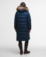 Barbour Marjoram Puffer Jacket - Dark Navy/Blackwatch