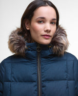 Barbour Marjoram Puffer Jacket - Dark Navy/Blackwatch