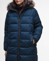 Barbour Marjoram Puffer Jacket - Dark Navy/Blackwatch