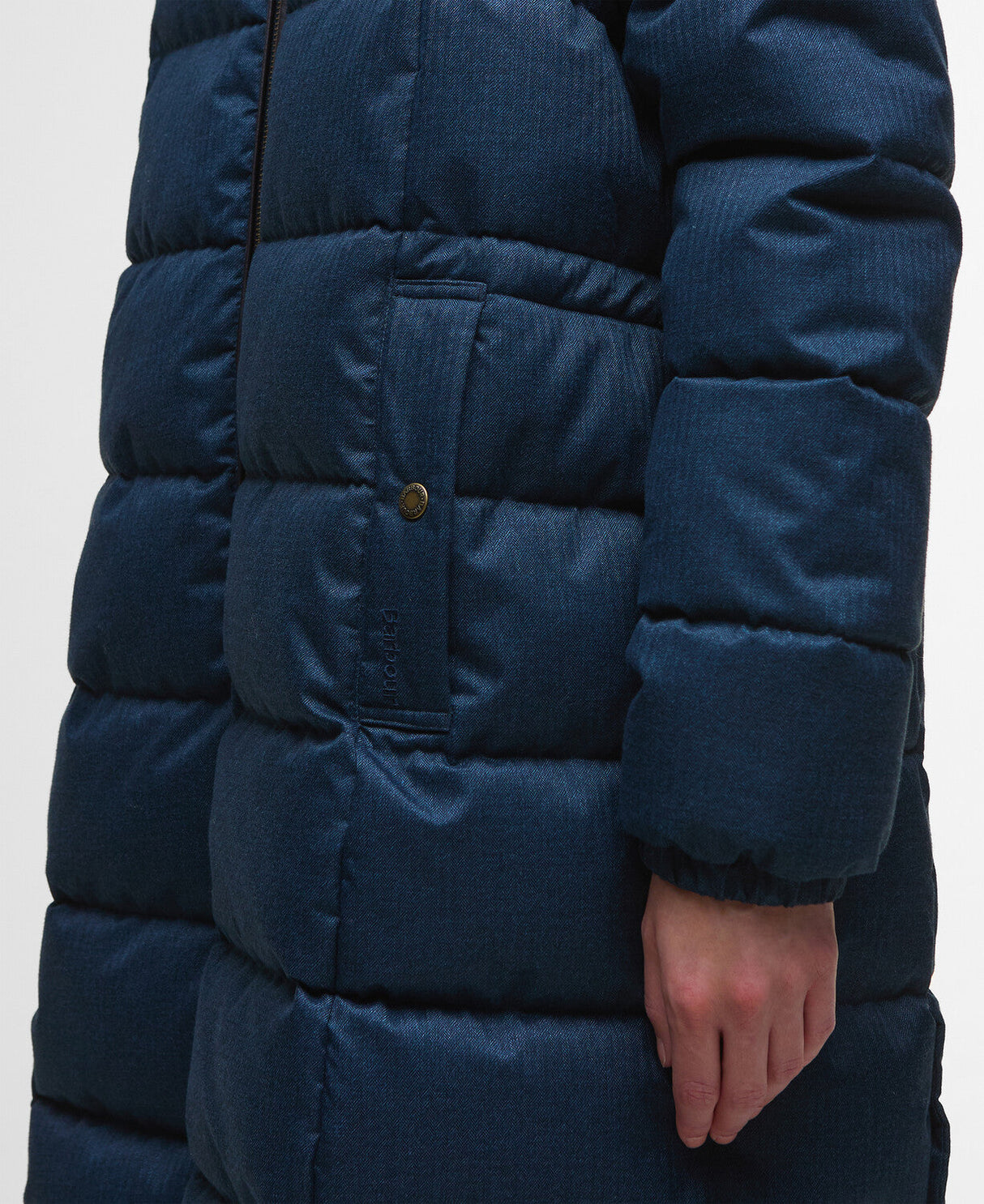 Barbour Marjoram Puffer Jacket - Dark Navy/Blackwatch