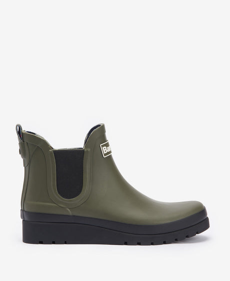 Barbour Clifton Wedge Chelsea Welly - Olive/Black