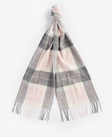 Barbour Tartan Scarf - Pink/Grey Tartan